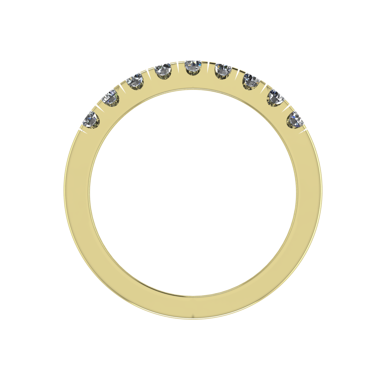 DIAMOND BANDS & STACKABLES 9 STONE RINGS & BANDS